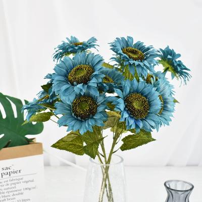 China 3 High Minimalist Sunflowers Minimalist Sunflowers Wedding Decoration Artificial Flower Home Sunflower for sale