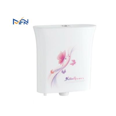 中国 Double-flow construction or rental use thickened water-saving wall-mounted flush toilet ultra-quiet plastic gravity water tank 販売のため