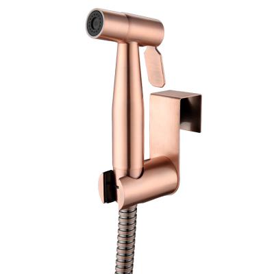 China Modern Red Bronze Toilet Bidet Sprayer Hand Held Shower Shattaf for sale