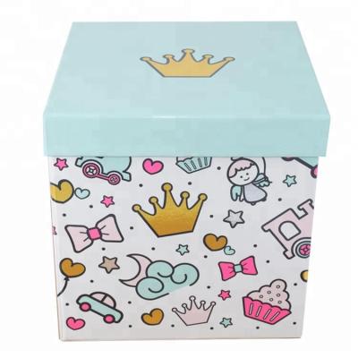 China Recycled materials, paper, colorful gift boxr, sturdy, various shapes, a variety of specifications, cartoon gift box for sale