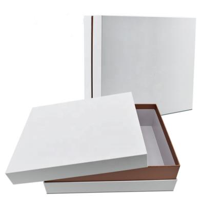 China Yuteng Handmade Wholesale Large White Kraft Paper Boxes For Hair Extensions Custom Logo With Lid And Base for sale