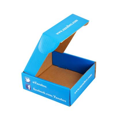 China Recyclable Corrugated Printed Kraft Colored Custom Die Cut Mailer Box for sale