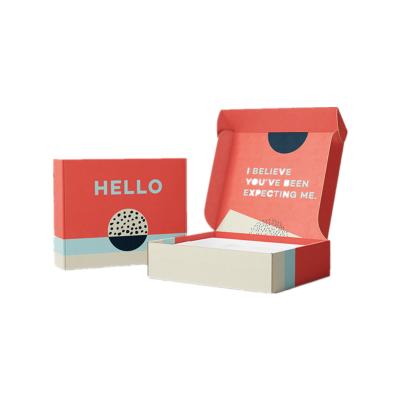 China Recycled Materials Wholesale Custom Logo Corrugated Foldable Cosmetic Mailing Box Cardboard Listing Cosmetic Packaging Box for sale