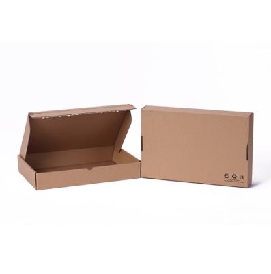 China Recycled Materials Yuteng Brand Custom Logo Printed Mailing Boxes Large Brown Foldable Portable Kraft Paper Packing Box for sale