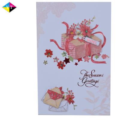 China Custom Europe Different Types Handmade Decoration Printing Happy Birthday Greeting Card And Envelope Set for sale