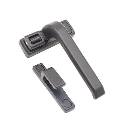 China Smoothly Slide 7 Character Casement Lock Handle PVC Window Handle For Aluminum Windows for sale