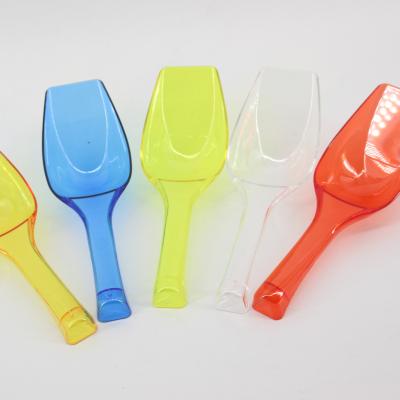 China ECOBOX Colorful Clear Plastic Scoops Grain Candy Nuts Scoop Waste Bins Plastic Spoons For Flour And Sugar for sale