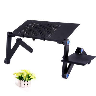 China (Height)Adjustable New YL807 2021 Computer Game Lap Desk Stand For Kids With Wide Height Fan And Mouse Aluminum Alloy Folding for sale