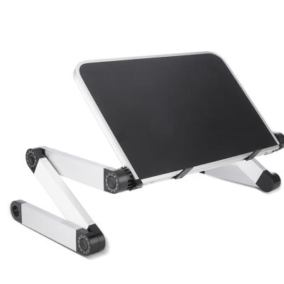 China YL805 High Quality Material Solid Construction Adjustable Laptop Stand (Height) Portable Adjustable For Bed Tablet Black Computer Metal YL805 for sale