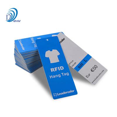 China Programmable Custom Barcode Printing Clothing Label Smart UHF RFID Clothing Tag for sale