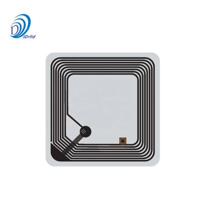 China 50*50mm ISO 13.56MHz 15693 Protocol Programmable NFC Sticker I CODE X Chip Book Management RFID Library Tag for sale