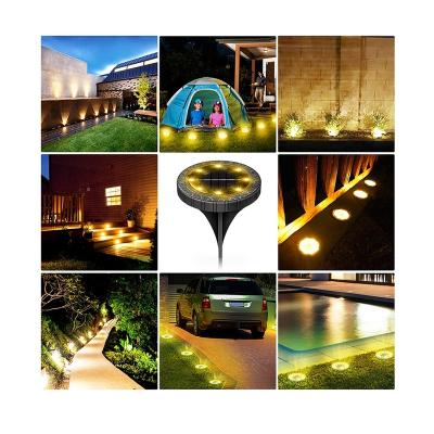 China modern & Hot Selling 8 Pack Amazon Solar Pathway Cozy Solar Lights Decor Waterproof White Solar Best in Ground Lights Garden Solar Led Landscape Light for sale