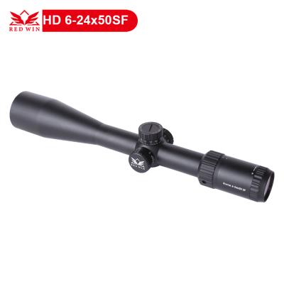 China Aircraft Rate 1/10 Edgeless Rome HD 6-24x50 SFP PCP Pneumatic Gun Scope 1/10 yds T-6061 Aluminum Red Victory 30mm Monotube Mil Turret Adjust Half Mil Dot Reticle Zero Lock 20 for sale