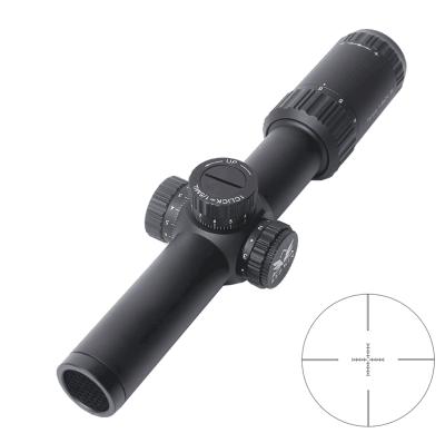 China Aircraft Grade T-6061 Red Victory Aluminum 30mm Edgeless Monotube 1/5 Rapid Mil Turret Adjust Mil Dot Reticle Zero Lock Aquicision Toreador 1-6x24 Gun Scope for sale