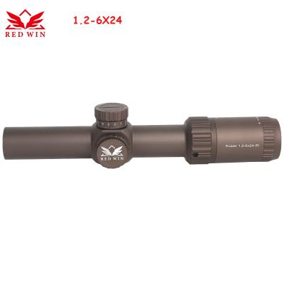 China Aircraft Grade T-6061 Victory Lock 30mm Monotube Aluminum Red Zero Fast Turret 1/2 MOA Glass Etched Reticle Rifle Aquicision Kuiper HD 1.2-6x24 Sport Scope for sale