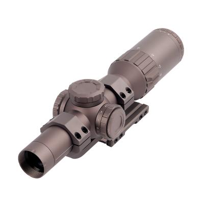 China Aircraft Grade T-6061 Victory 1/2 MOA Adjust Zero Lock 30mm Monotube & Green Level Aluminum Red Reticle 5 Red Illumination Scarle1-6x24SFP Hunting Scope for sale