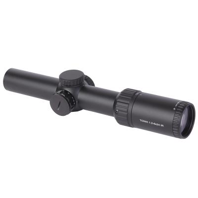 China Red Victory Grip Towa HD 1.2-6x24IR AR15 Edgeless Compact 30mm Monotube 1/2 MOA Adjust Rangfinding Reticle Wind Hunting Rifle Scope RW13 for sale