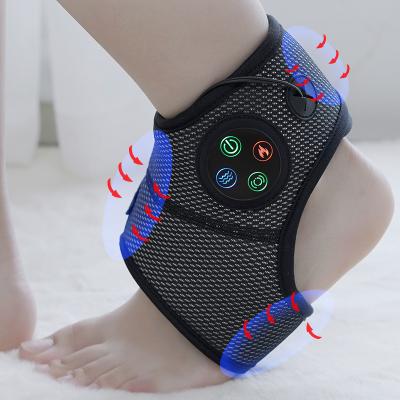 China Hot Selling Belt Vibration Ankle Foot Air Compression Heating Ankle Massager for sale