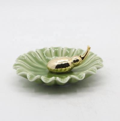 China Contemporary Colorful Porcelain Jewelry Holder For Home Decoration for sale