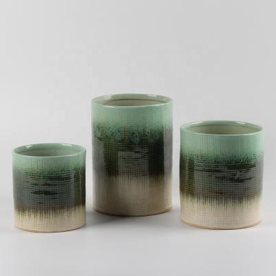 China Beautiful Contemporary Customized Decorative Mini Ceramic Tealight Candle Cups for sale