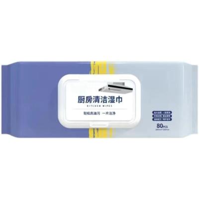 China 20x20cm Household Kitchen Cleaning Wipes Containing APG Decontamination Factor for sale