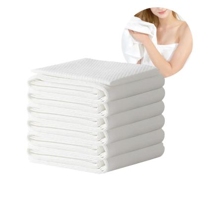 China Thick Soft Large Disposable Bath Towels Dry Towels Viscose Plant Fiber Material for sale