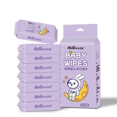 China Portable Baby Wet Wipes Custom Wet Wipes Fragrance Free With Vitamin E / Xylitol Alcohol for sale