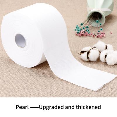 China Fast Absorbing Facial Cleansing Cloths Viscose Nonwoven Fabric Face Towel Roll for sale