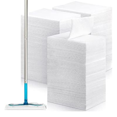 China White Dry Duster Cleaning Cloth Disposable Dry Mop Pads For Swiffer Sweeper for sale