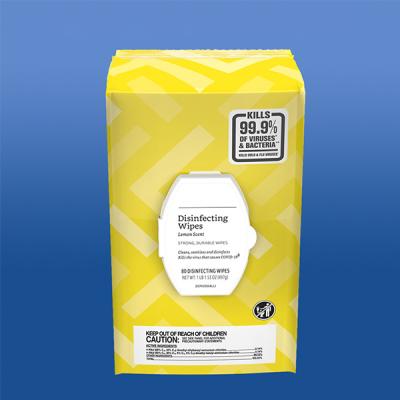 China Disposable Hypoallergenic Disinfectant Wet Wipes Kills 99.9% of Viruses and Bacteria for sale