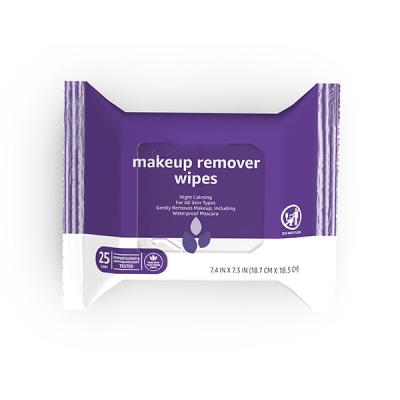 China 25 Count Fragrance Free Makeup Wipes Skin Care Non Comedogenic Face Wipes Customized for sale