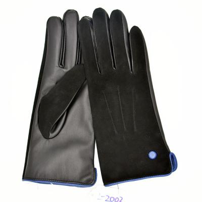 China Women's Simple Hot Short Suede Women's Real Touch Screen Women's Factory Supplier Factory Training Leather Gloves for sale