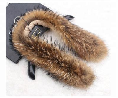 China Garment 2.5*80cm Real Color Real Raccoon Fur Trim for sale