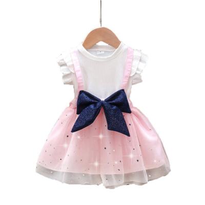 China Summer Girl Wedding Party Princess Dress Girls Cotton Baby Dress Washable Clothes for sale