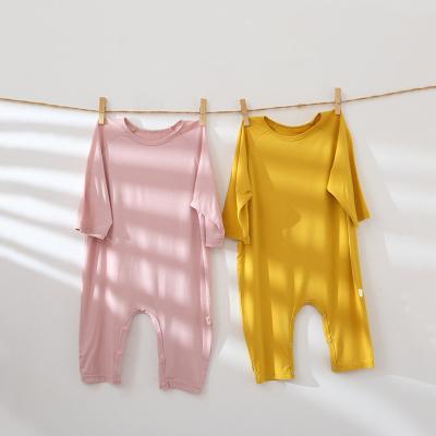 China New baby onesie spring clothes INS modal long-sleeved baby pajamas romper INS autumn air conditioning clothes newborn clothes for sale