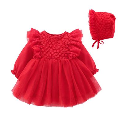 China Baby Boutique Washable 2pcs Clothing Sets Toddler And Infant Clothes With Type Babies Cotton Hat Romper Dress for sale