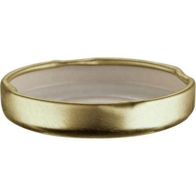 China Food 43mm Gold 43-2010 Metal Hook Lid w/Plastisol Liner for sale