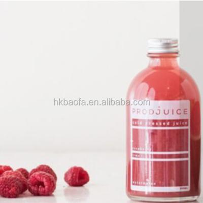 China Cool Juice Beverage Glass Bottle Beverage With Stainless Steel Leak Proof Lid for sale