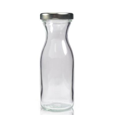 China Beverage 250ml Clear Carafe Glass Bottle And 53mm Twist Off Cap for sale