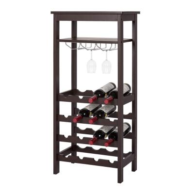 China Living Room Wine Rack Wine Rack Viable Storage Rack Wooden Wine Rack Cellar for sale