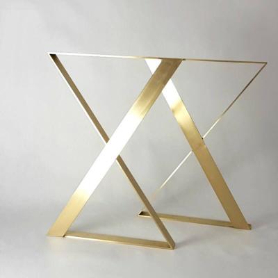 China New Style EUROPEAN Coffee Table U Shaped Metal / Brass Table Legs For Table for sale