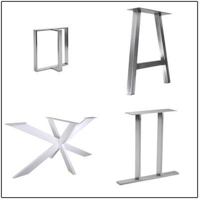 China UK Minimalist Decorative Steel Table Legs U Shape Chrome Steel Table Legs for sale