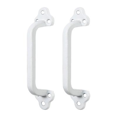 China Industrial Framehouse Used Anti-rusty White Powder Coating Metal Door Pull Handle for sale