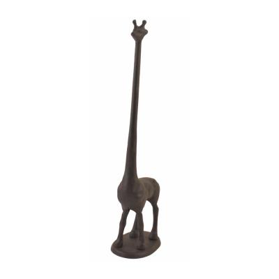 China Modern Cast Iron Giraffe Toilet Paper Holder Paper Towel Holder Free Standing Paper Holder for sale