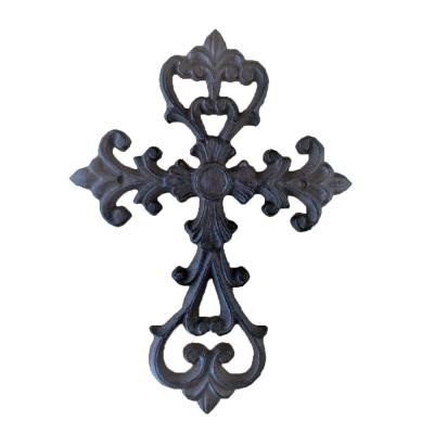 China Vintage Style Art Home Decor Wall Iron Ornamental Gothic Crosses for sale