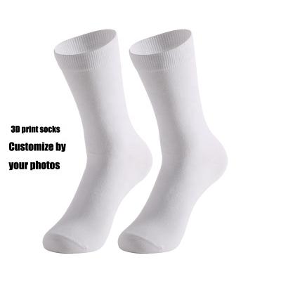 China Fashion 360 Custom Funny 3D Printing Funny 3D Sublimation Fashion Mens Crew Seamless Socks for sale