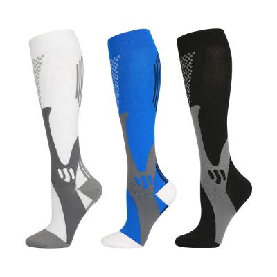 China Breathable Stretch Marathon Sports Fitness High Compression Protect Running Calf Socks for sale