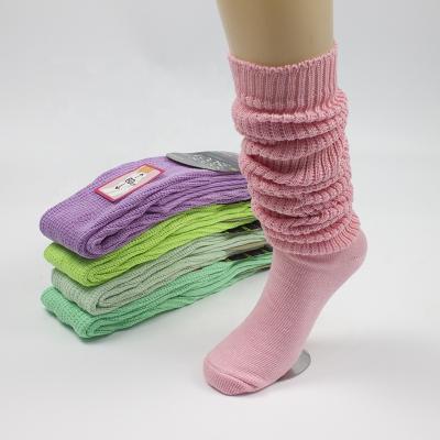 China Japan JK Antibacterial Uniform Loose Bangs Anime Cosplay Colorful Pink Green Women Slouch Socks Student Stocking Leg Warmers for sale