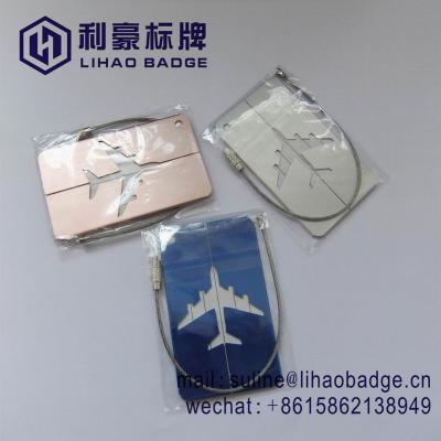 China Custom Metal Manufacturer Produce Wholesale Aluminum Luggage Tag for sale