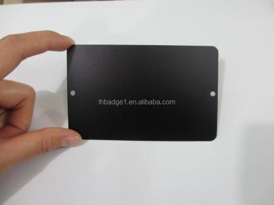 China Europe Custom Design High Quality Black Anodized Blank Printing Metal Business Card for sale